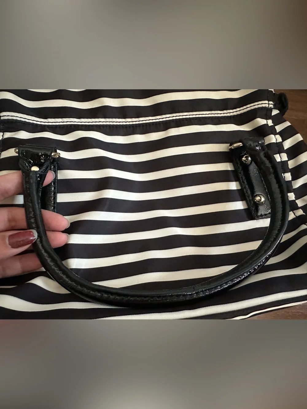 Kate Spade New York Nylon Stripe Leslie Satchel